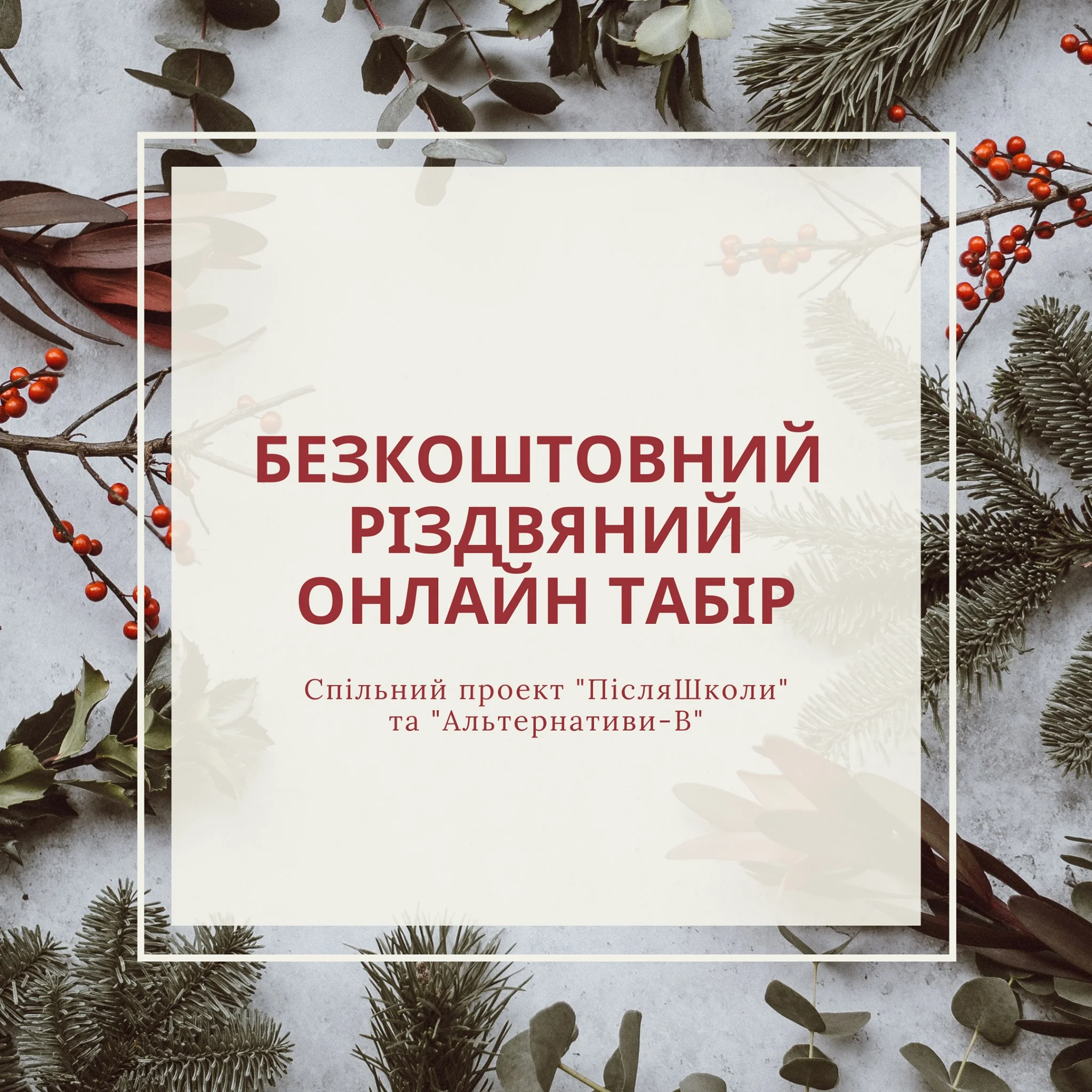різдвяний табір, онлайн різдвяний табір