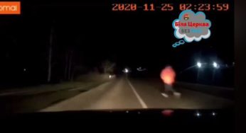 У Білій Церкві жінка цієї ночі намагалася кинутися під колеса автомобіля (Відео)