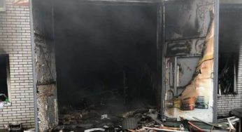 У Білій Церкві горів магазин будматеріалів, є постраждалі (Фото, відео)