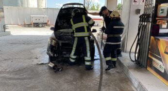 На АЗС у Білій Церкві горів автомобіль