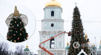 На головну новорічну ялинку встановили різдвяну зірку замість капелюха